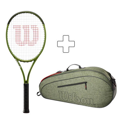 Wilson Blade Feel 100 Allround Racket (plus Tennis Bag)