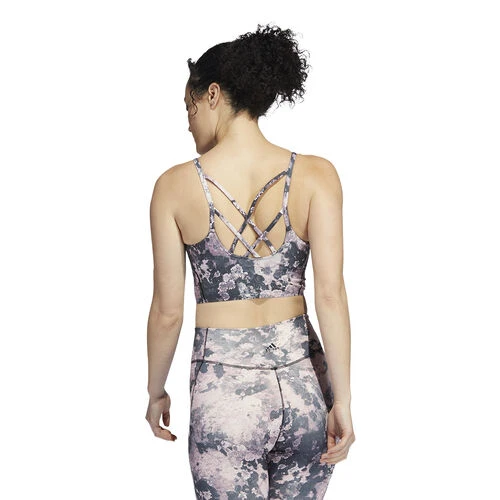 ADIDAS Yoga Light-Support Long Line All Over Print Sports Bras Women - Image 4