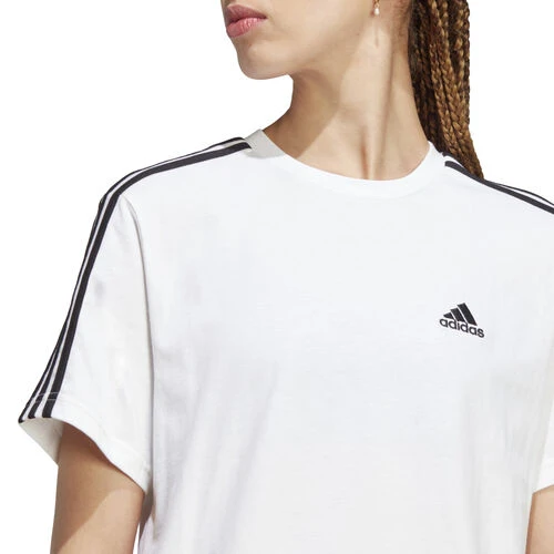 ADIDAS Essentials 3-Stripes Single Jersey Crop T-Shirt Women - Image 5